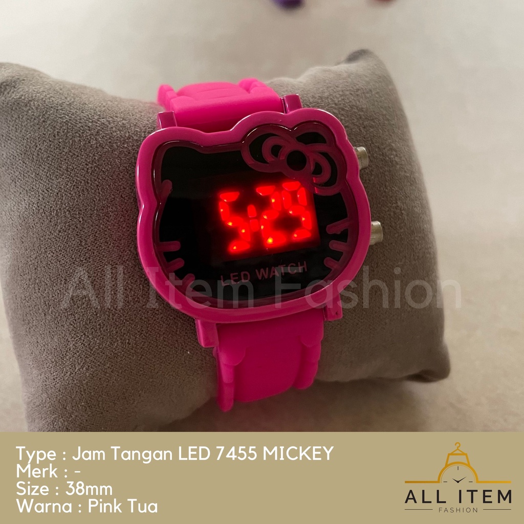 COD✅ Jam Tangan Digital LED 7455 MICKEY Rubber Electronic Fashion Import Pria Wanita Anak-anak / Jam Tangan MICKEY / Jam Tangan Lucu Menarik / Harga Grosir / Jam Tangan anak-anak