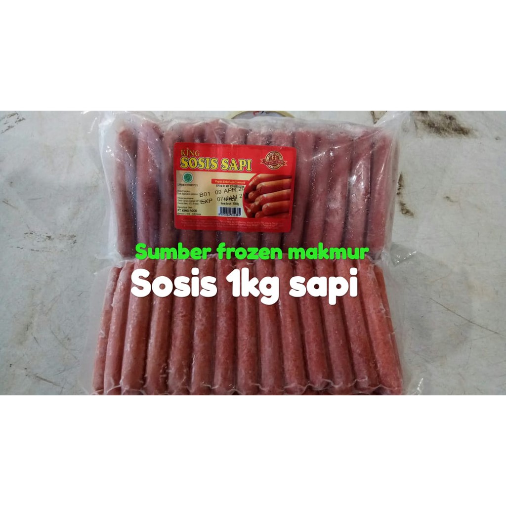 

sosis sapi 1kg sapi king food sumber frozen makmur
