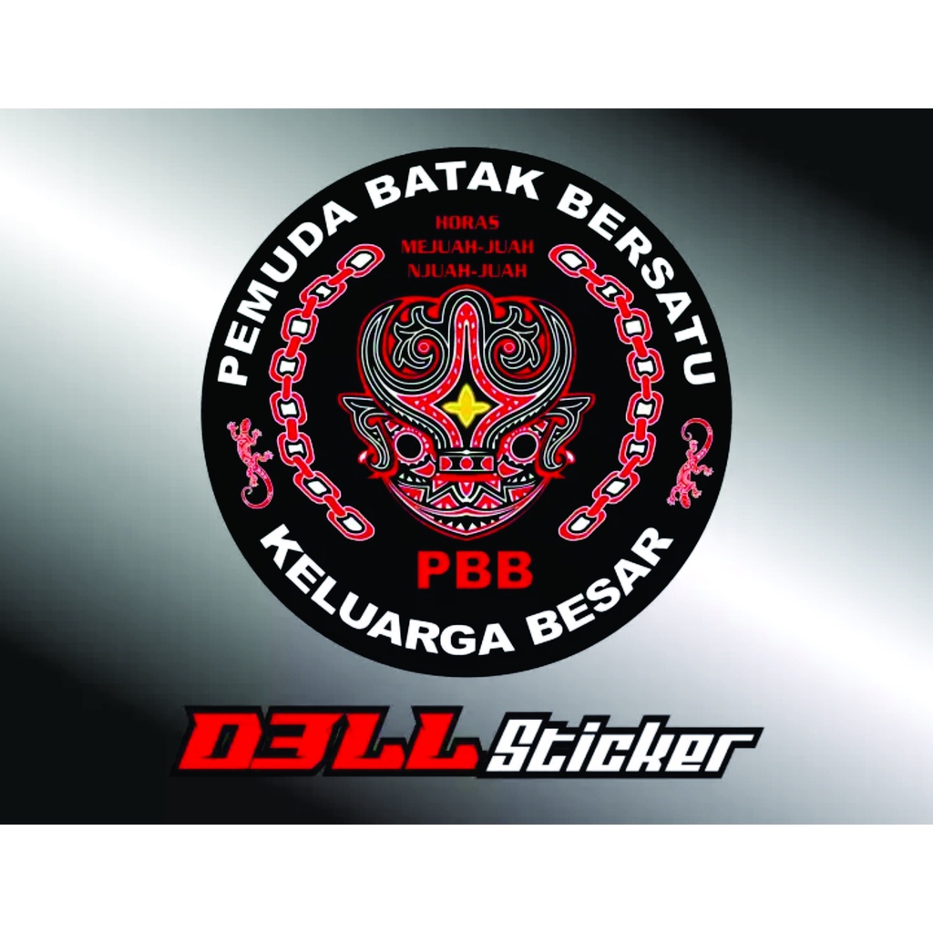 STICKER PBB (PEMUDA BATAK BERSATU) / UNTUK MOTOR DAN MOBIL digital print