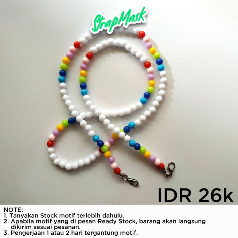 Strap Masker/Tali masker/Strap masker korea/tali masker korea/kalung masker korea/strap masker korea