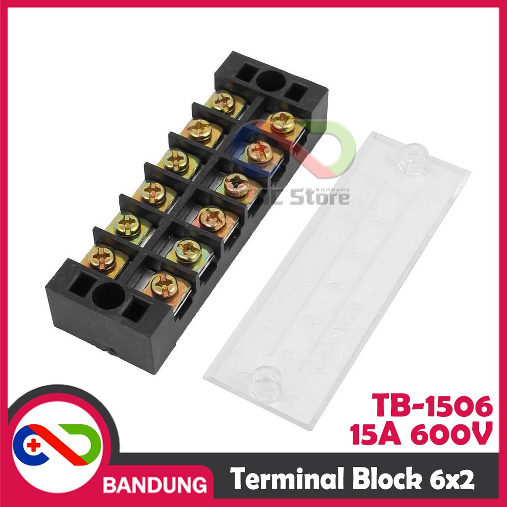 TERMINAL BLOCK 6X2 12 TITIK TB-1506 15A 600V