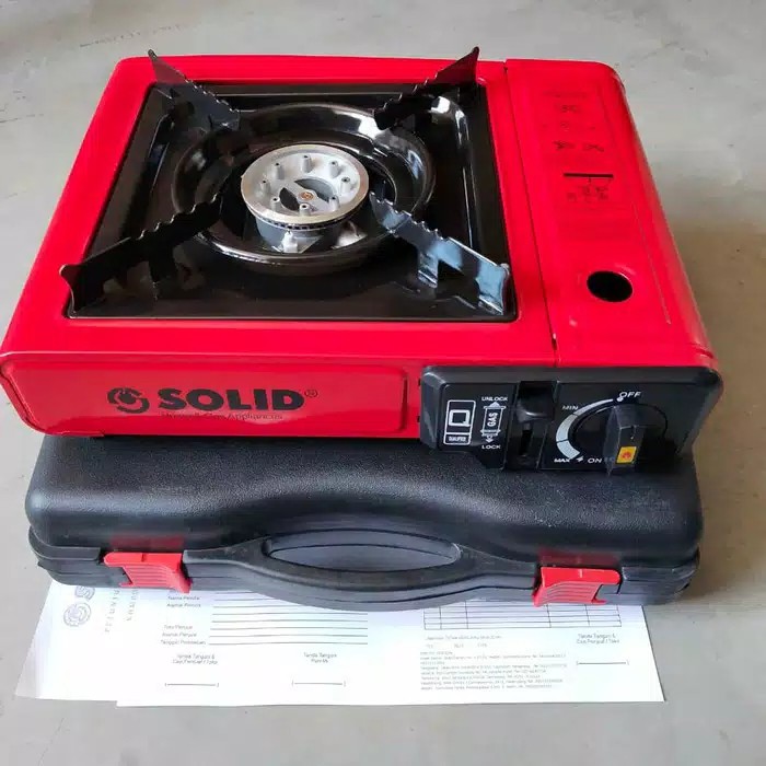 SOLID KOMPOR GAS 2 in 1 Portable 2 FUNGSI Camping picnic PORTABLE