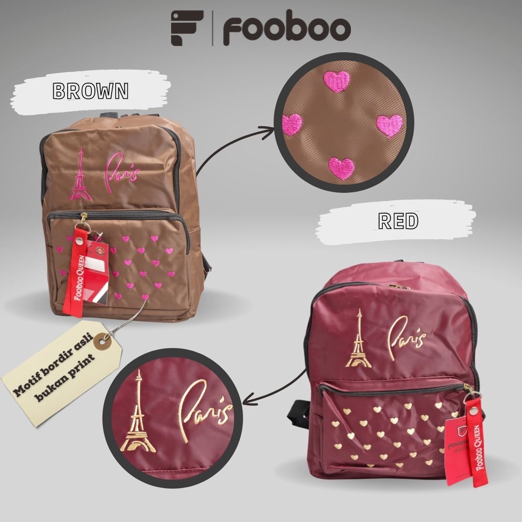 FOOBOO TAS RANSEL BACKPACK WANITA