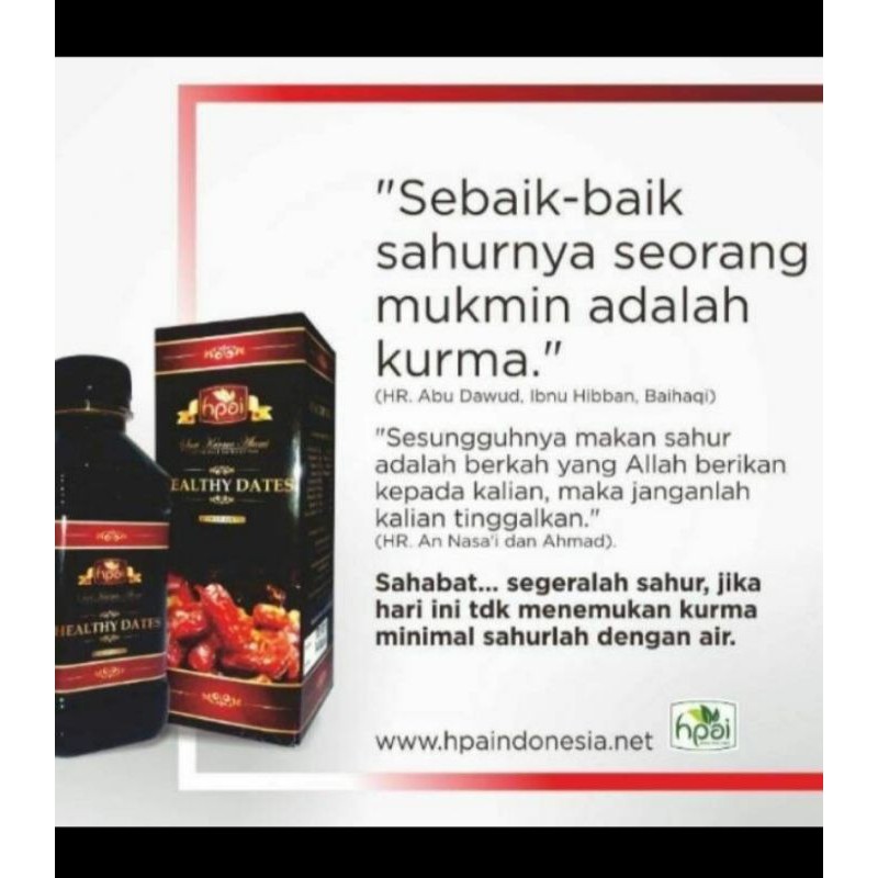 

SARI KURMA PROMIL SEHAT 100% ASLI