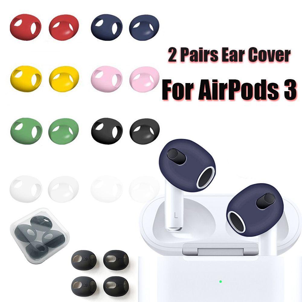 POPULAR Populer 4pcs /2Pasang Ear Cover Anti Slip Pengganti Eartips Pelindung Untuk Airpods3