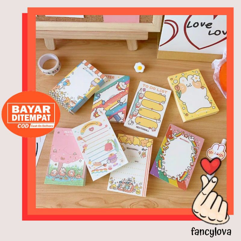 

Memo Pad Import Gaya Korea Kertas Notes Kucing Lucu Diary Scrapbook Meaterball Fancylova (TW-UKUU)