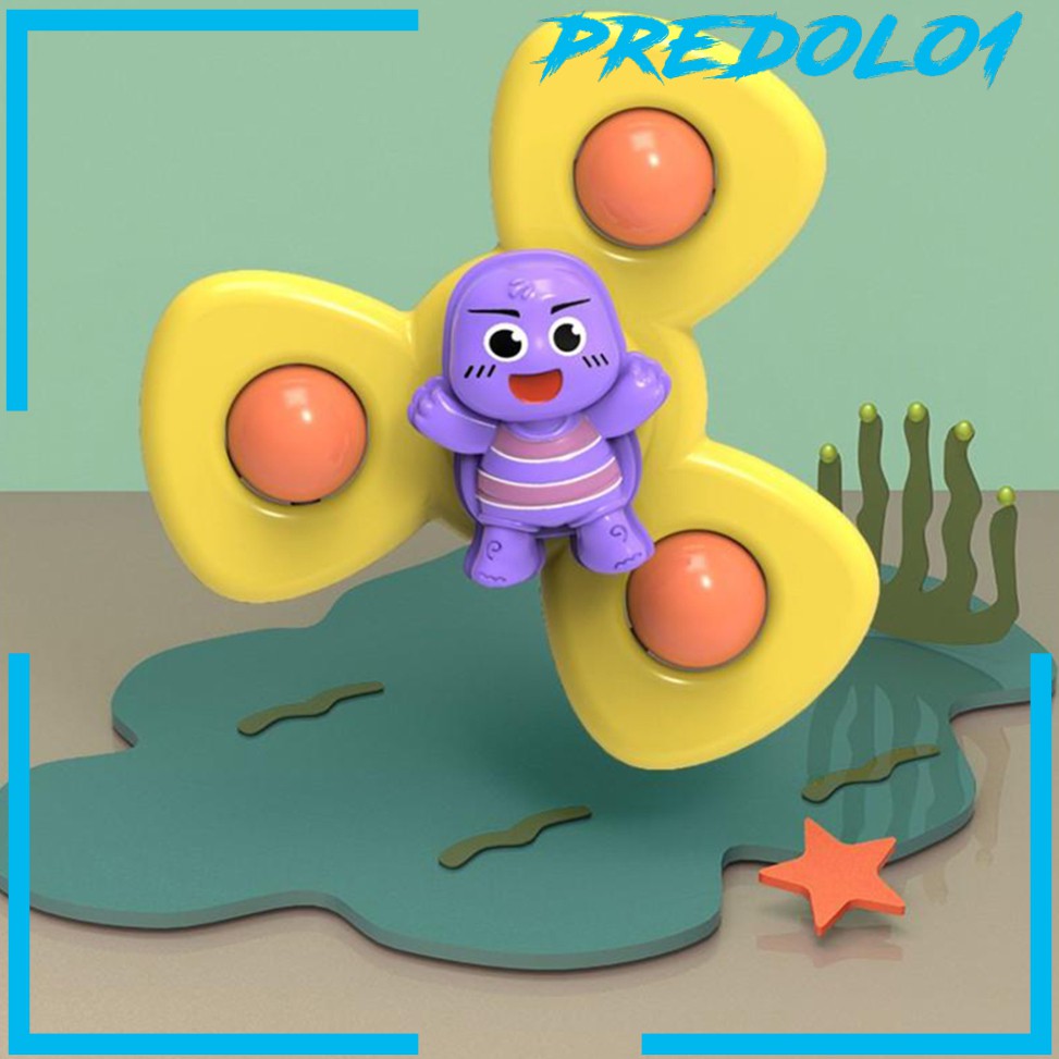 [PREDOLO1] Baby Bath Toys Suction Cup Spinning Funny Spinner Toy