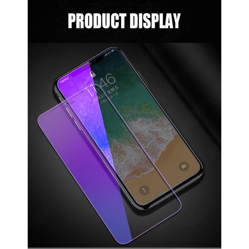 Pelindung Layar Tempered Glass Anti Blue Light Untuk iPhone 13 12 11 Pro MAX Mini X XS MAX XR SE 2022 2020 6 6s 7 8 Plus