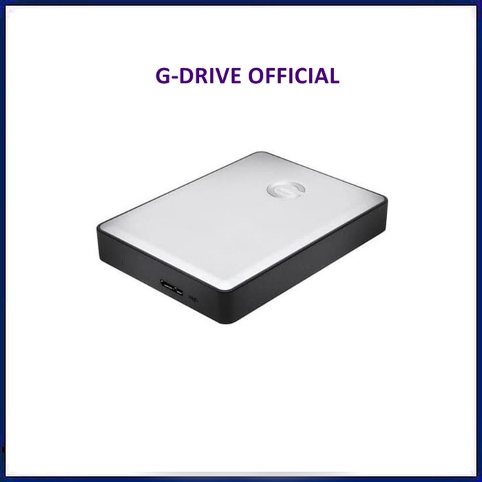 G-DRIVE Mobile USB 1TB External 1 TB Compatible USB-C Thunderbolt 3 - Silver MURAH