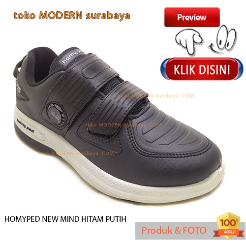 Sepatu Anak sekolah sneaker velcro HOMYPED NEW MIND