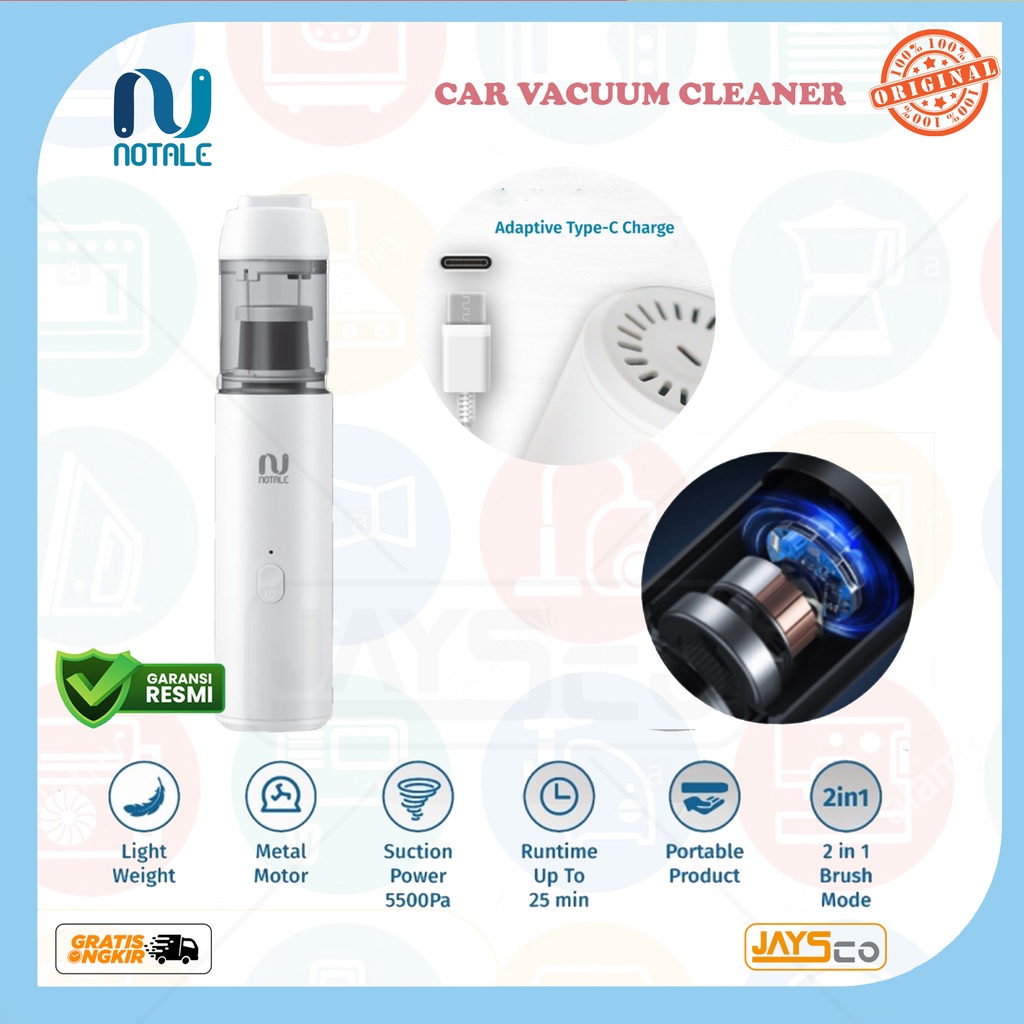 notale mini portable car vacuum cleaner wireless cordless mobil vacum