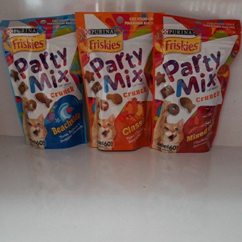 Party Mix  Crunch 60 gr Snack Kucing  Party Mix Cemilan Kucing Price Promo