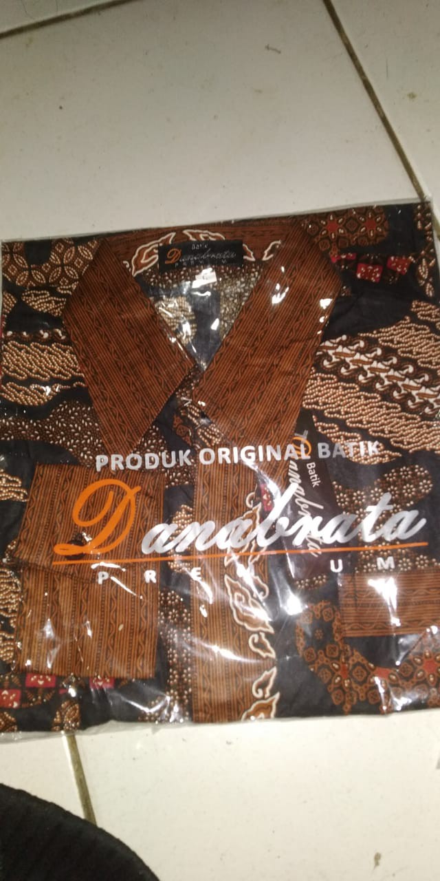 Kemeja Batik Lengan Panjang Danabrata Batik Pria Motif Seno Jarum Size M L Xl Xxl Regularrr
