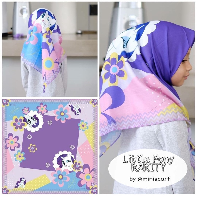 Pre Order - jilbab anak kerudung anak little pony
