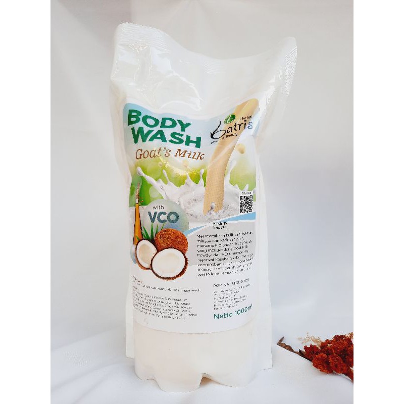 BODY WASH GOAT MILK REFILL PENCERAH KULIT TUBUH MELEMBABKAN KULIT PENCERAH KULIT AMAN BPOM AMPUH!!