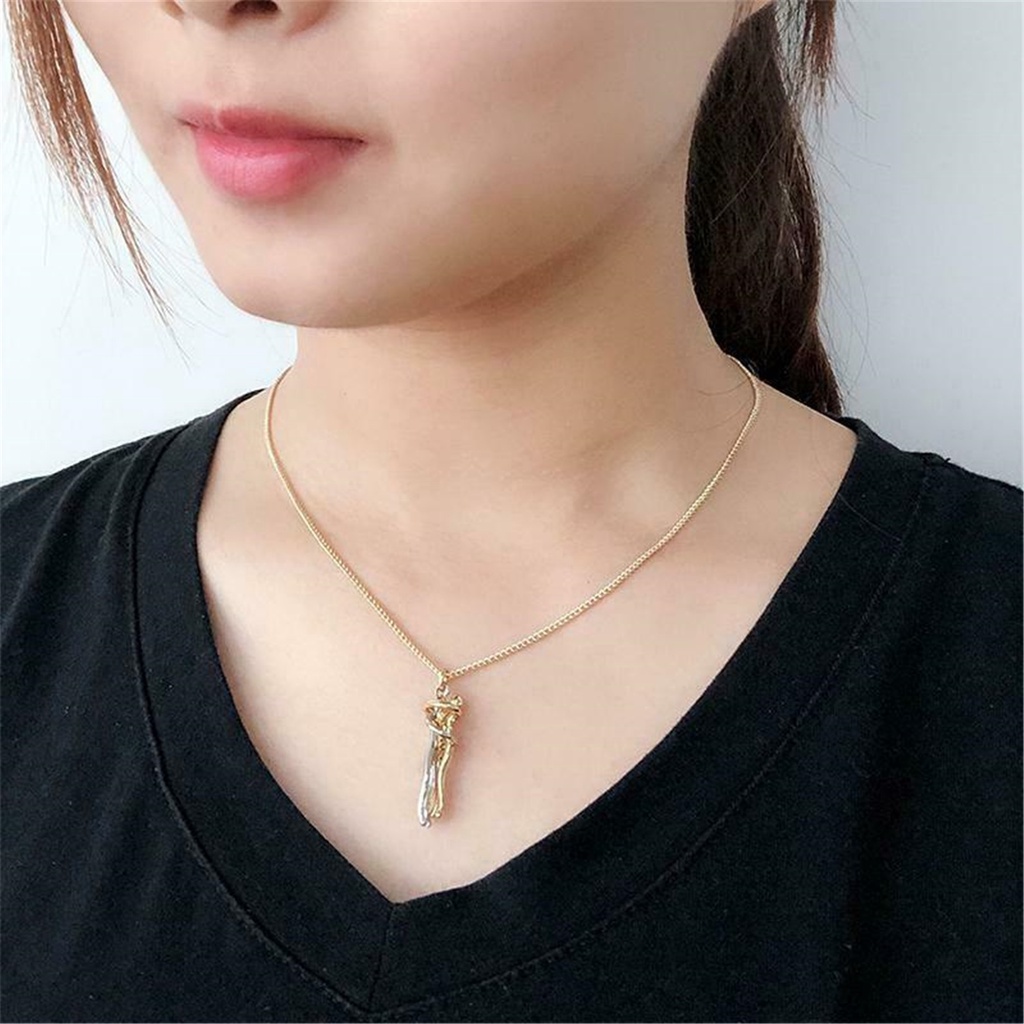 Hu Hu Hu Hu Hu Alat Bantu Pasang Kacamata♡ Perhiasan Kalung Liontin Bentuk Unik Bahan Kuningan Untuk Aksesoris Pasangan