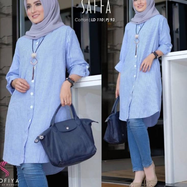 Good cod tunik kekinian tunik katun/ tunik terbaru 2021 / tunik motif salur