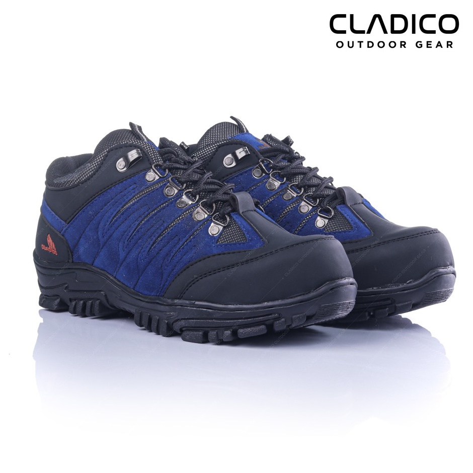 Sepatu Safety Boots Tracking Pria Ujung Besi Proyek Industri Cladico Coupe Low