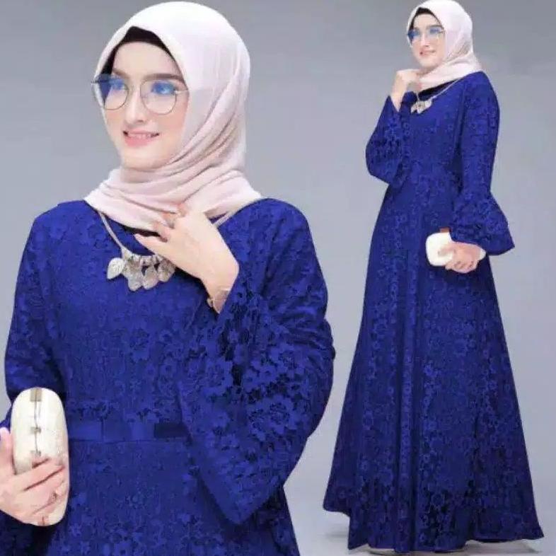 Maxi Yunita/Gamis Full Brukat/Gamis Busui/Gamis Undangan