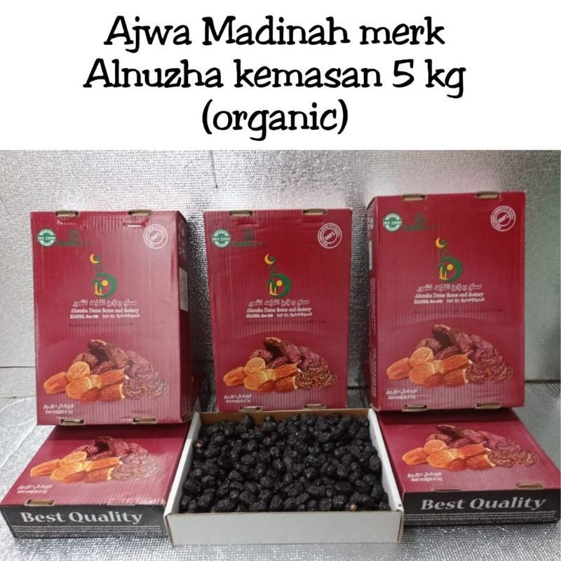 

kurma ajwa al nuzha organik madinah 1kg