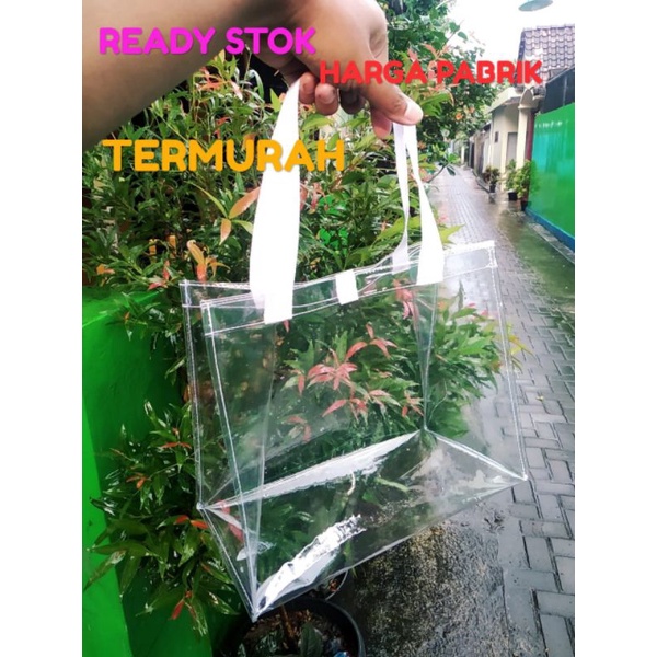 

Tas Jinjing Mika transparan Pengagan Bisban (READY STOK)P.30*L.16*T.25 PEGANGAN BISBAN
