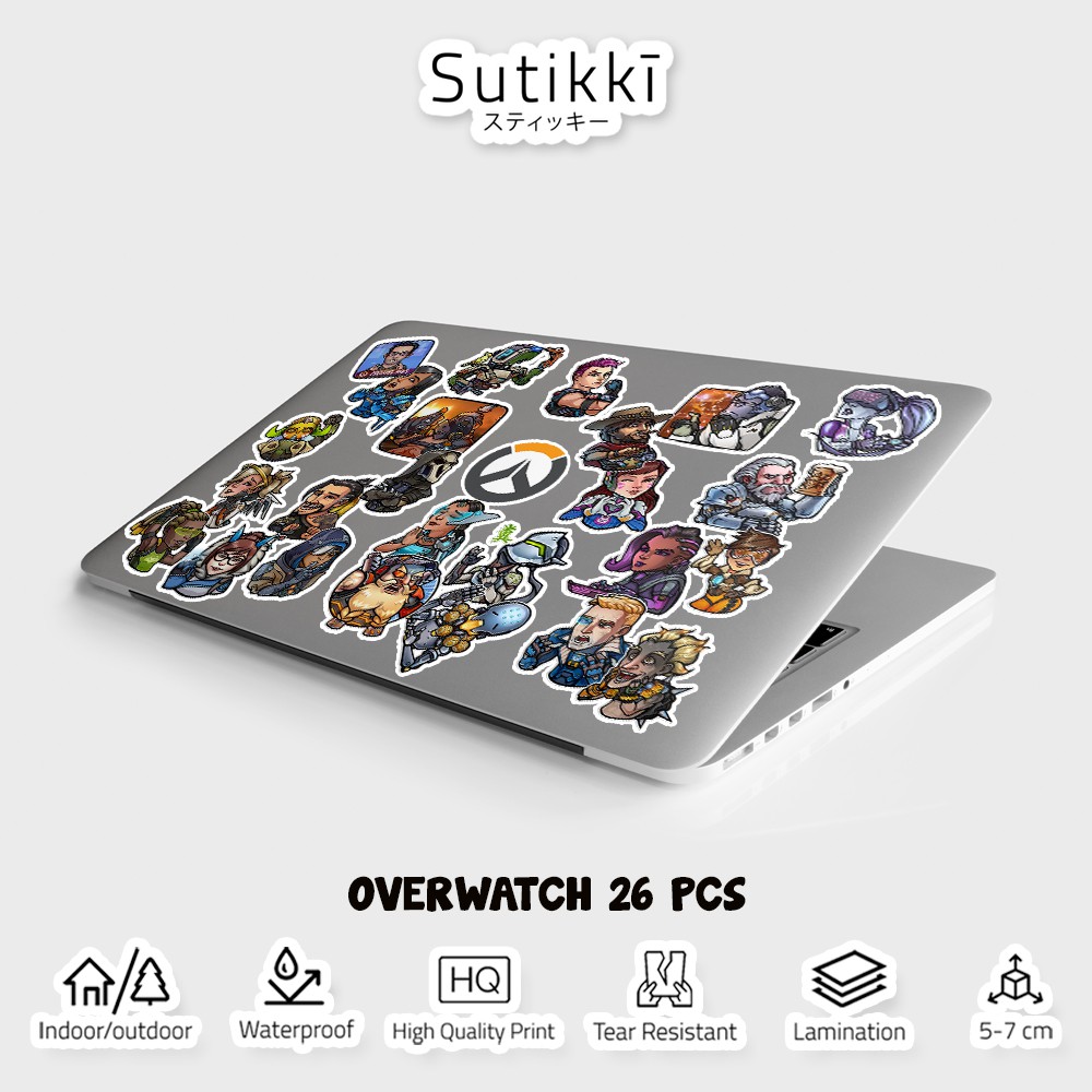 Sutikki | Sticker Pack Overwatch Over Watch PS4 PS5 Steam Computer PC Stiker Laptop Vinyl Aesthetic