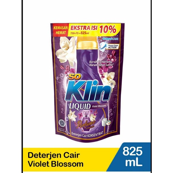 Soklin Liquid deterjen cair konsentrat 720- 825ml