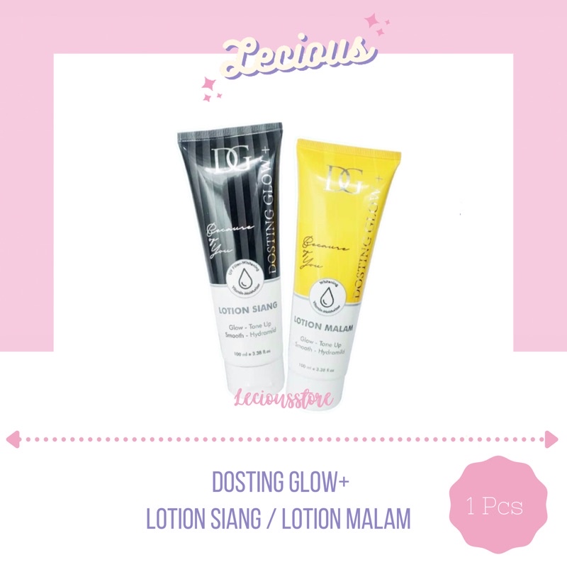 dosting glow + lotion siang dan malam bpom