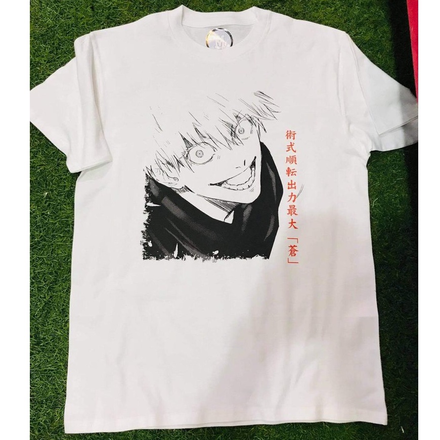 Tshirt Gojo Satoru White Anime Jujutsu Kaisen