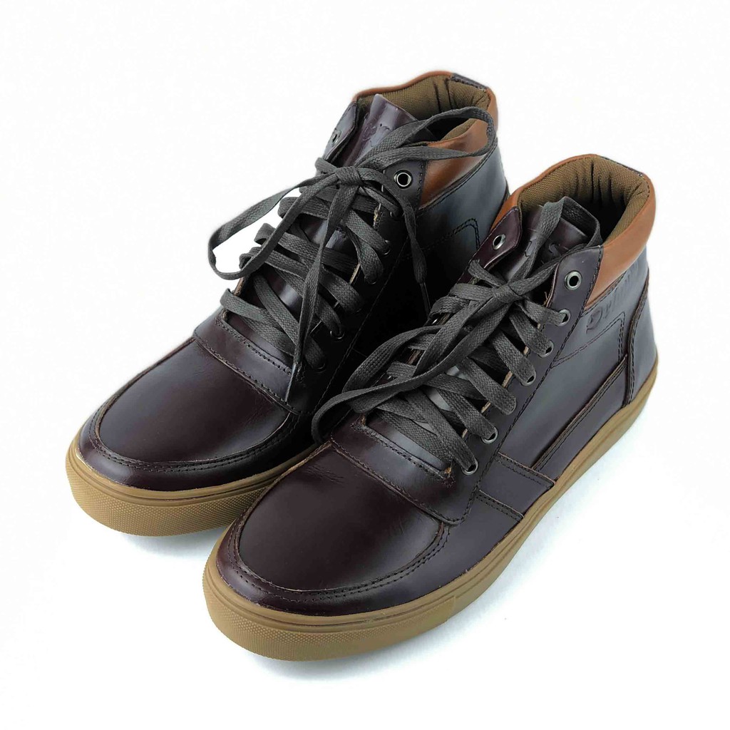 Sepatu Boots Pria Tali Model Casual Kekinian Kulit Asli TLS  CK