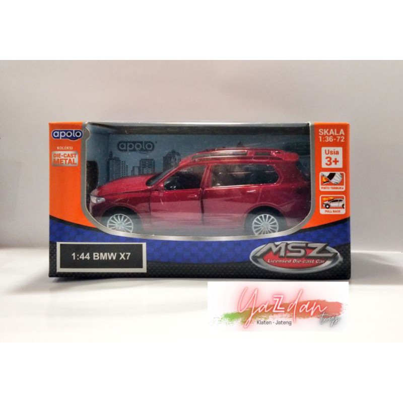 apolo msz diecast bmw X7 merah