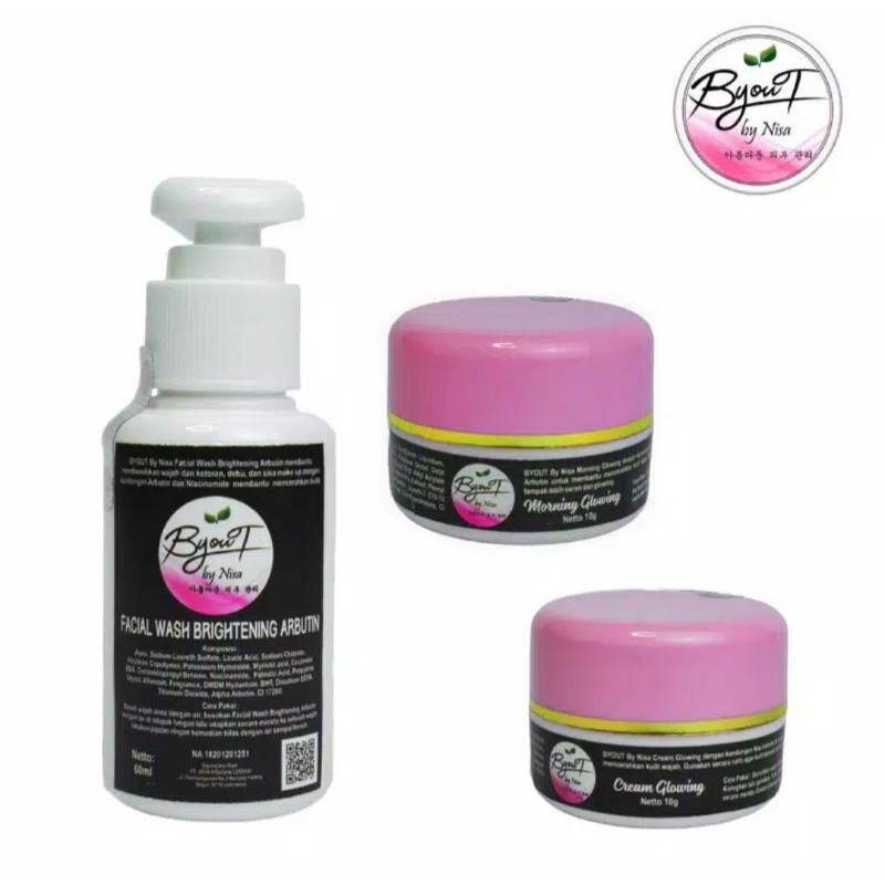 Paket Cream Pemutih Glowing Glow Whitening tinggi Pagi dan Malam Ori BPOM krim asli Dokter