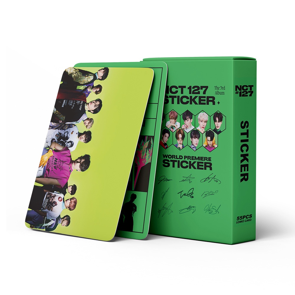 54pcs / set Kartu LOMO Foto KPOP NCT127 Untuk Koleksi