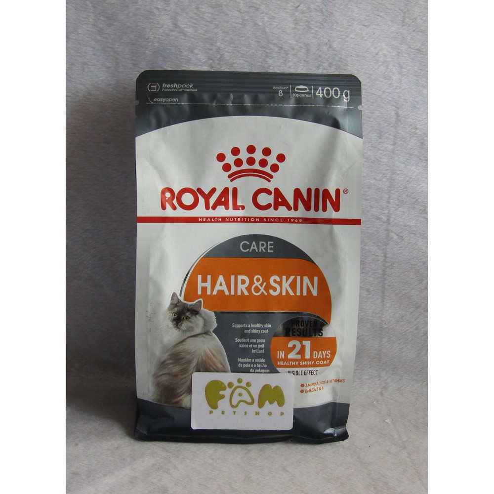 Royal Canin Hair &amp; Skin 400gr FRESHPACK