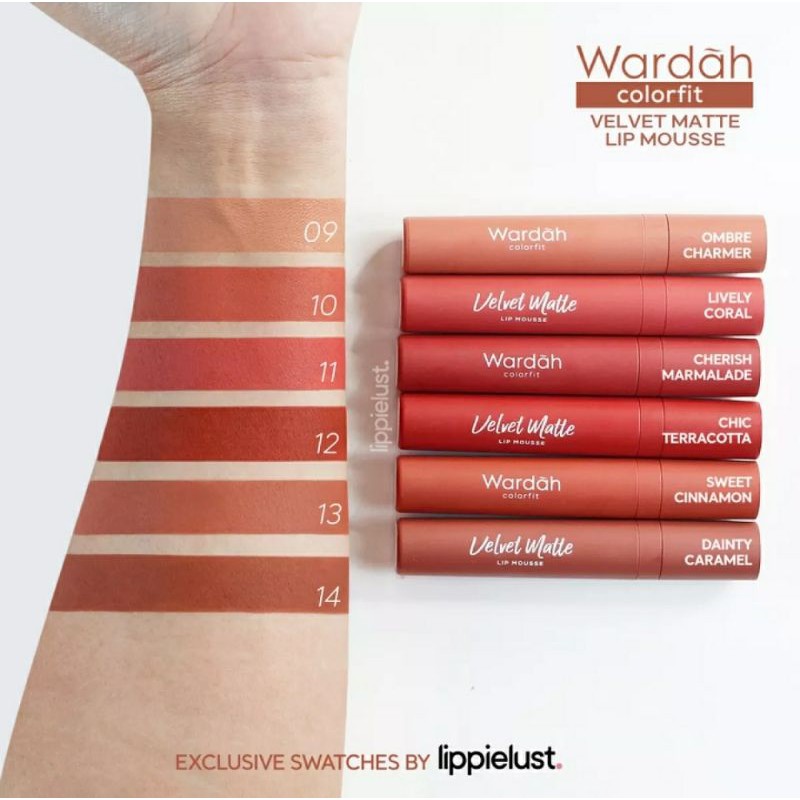 wardah velvet matte lip mousse