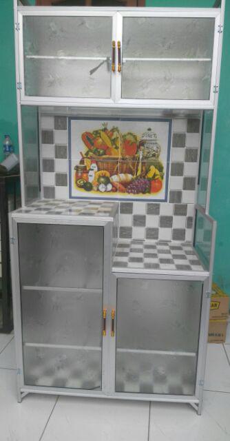 Rak Piring Alumunium 2pintu