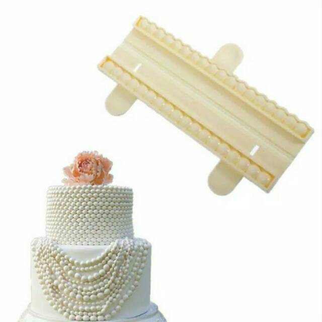 cetakan kue fondant mutiara pearl beads plunger Rolling pin modelling icing silmat huruf duyung ikan