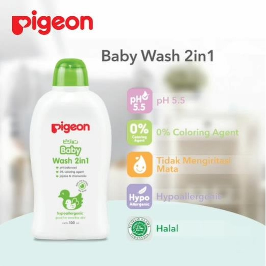 ★ BB ★ PIGEON Baby Wash 2 in 1 Chamomile | Shampoo &amp; Sabun Cair Bayi - 350ml Refill - 600ml Refill - 700ml