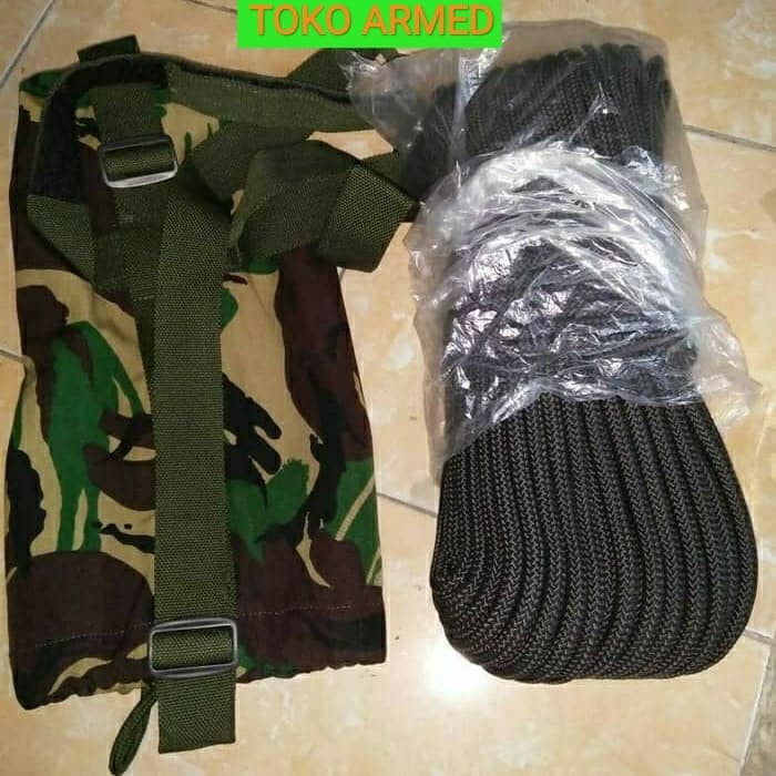 TSK Tali Karmantel / Rapling / Peluncur / Panjat Tebing Asli Jatah TNI