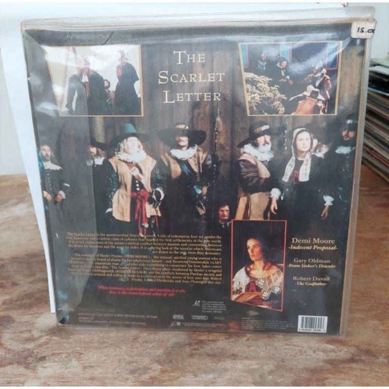 Kaset Laser disc The Scarlet Letter