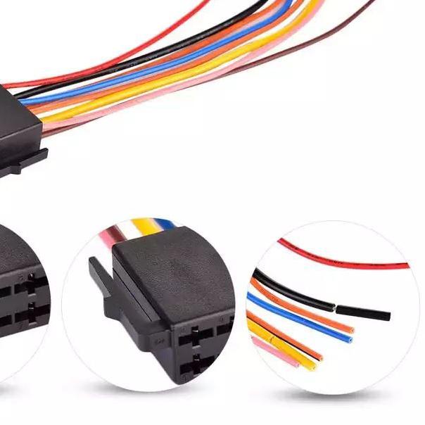 ♂ Soket tape double Din socket head unit model iso songket power dan speaker tape mobil model iso ✹