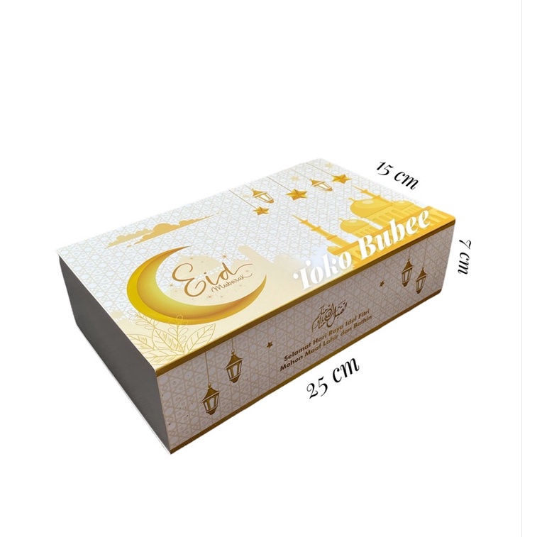 

Box Lebaran untuk Toples kue kering isi 3 toples 350 gr Hampers Idul Fitri Kuker
