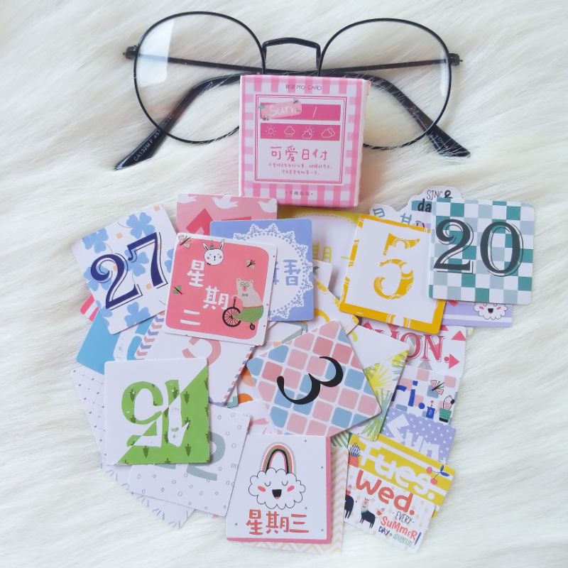 

Sticker colorful number and rainbow angka dan pelangi stationery murah