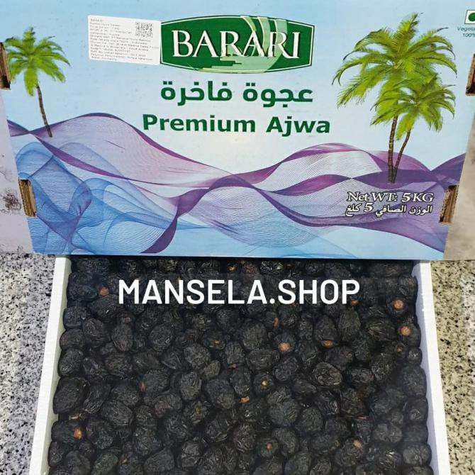 

Kurma Manis / Buah Kurma / Kurma Ajwa Premium Barari Isi 5 Kg . Stock Baru Expired Juli 2022 Ready