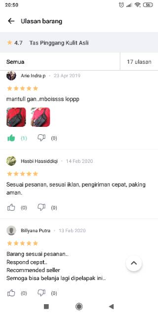 Tas Pinggang Kulit Asli | Waistbag Pria