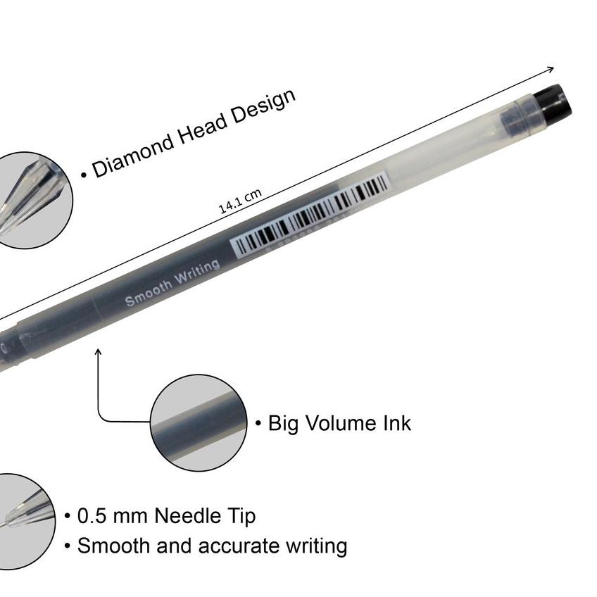 

BIG SALE!! KODE-491 Gel Pen Pulpen Pena Joyko GP-212 iDiamond 0.5 mm 1 Box 12 Pcs