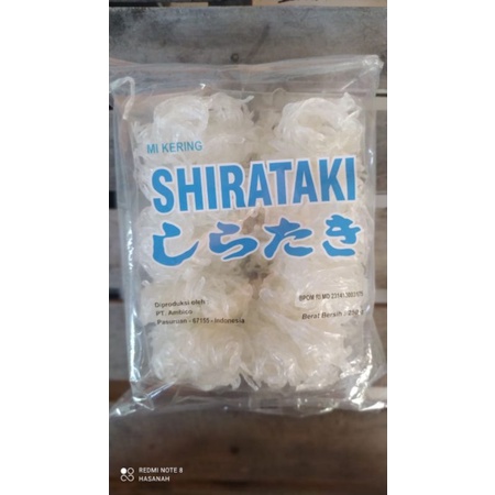 

mie shirataki kering