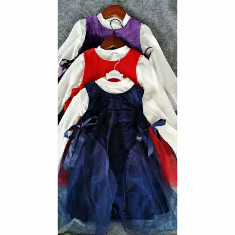 Dress 2in1 Anak Import