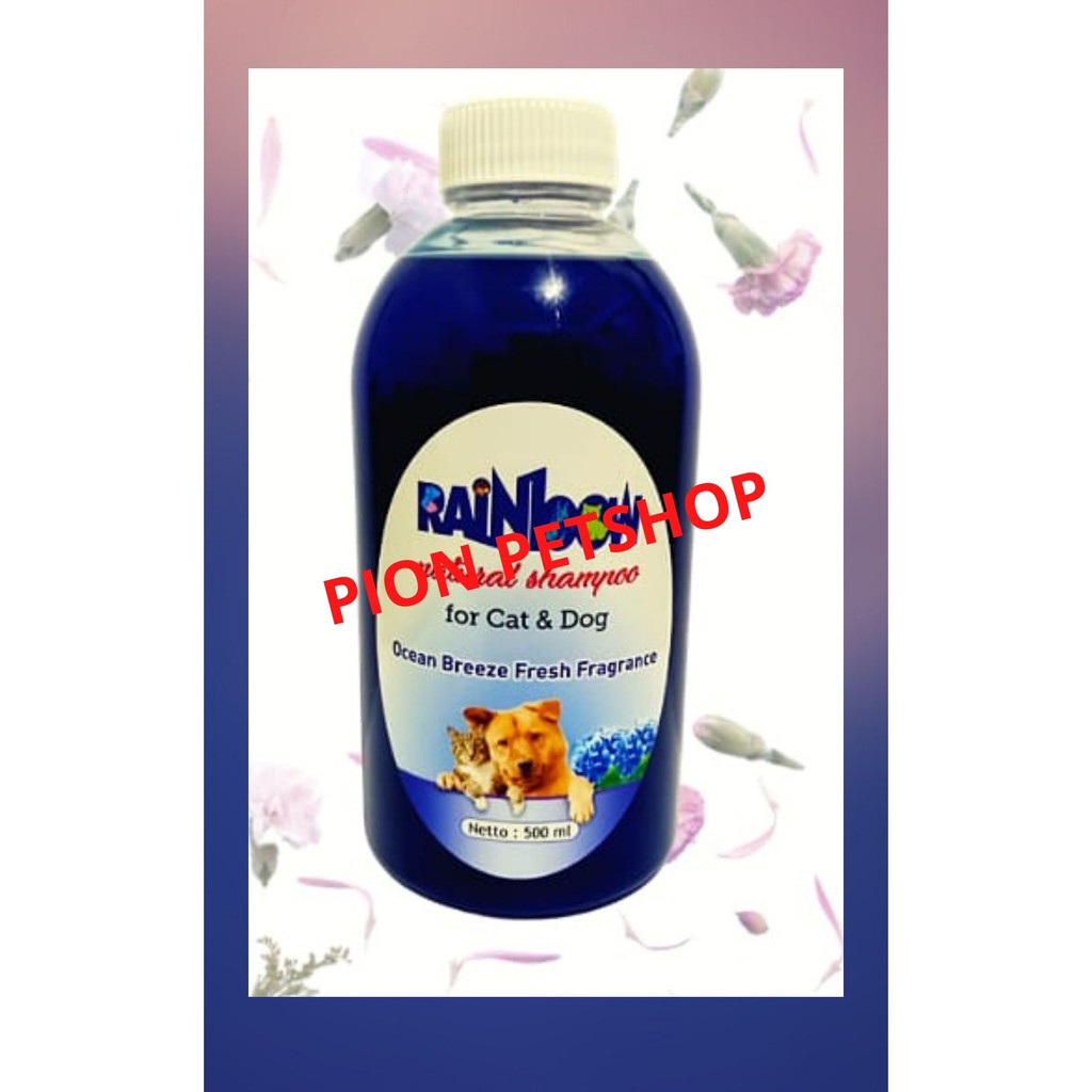 RAINBOW NATURAL SHAMPO KUCING &amp; ANJING MURAH ukuran 500 ml (Tutup ULIR/CAP)