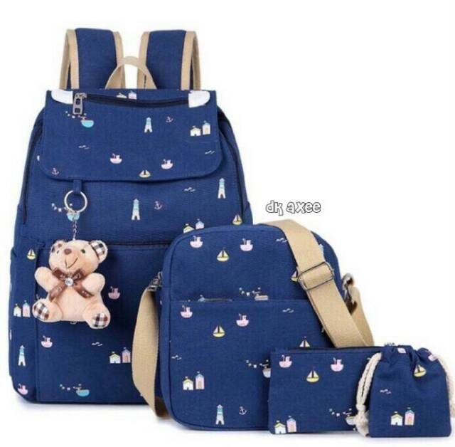 Tas ransel sekolah 3in1 cat abc/tas murah